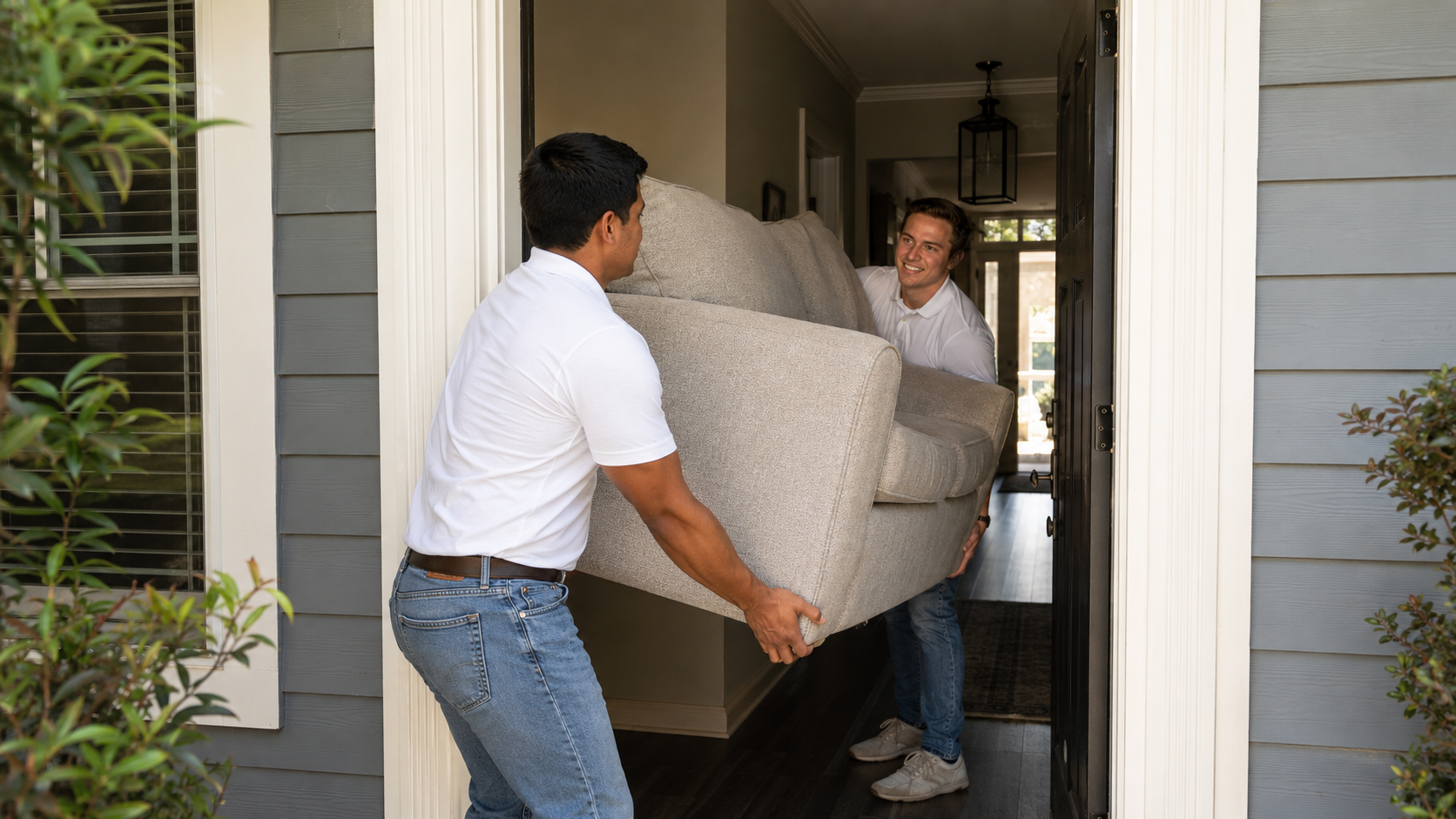 Junk Removal Expert with Client